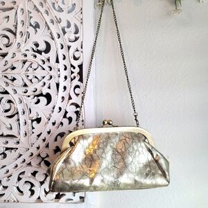 PATRICIA NASH ORIGINAL WATHER DISTRESS BAG WITH METALLIC ACCENTS NWOT